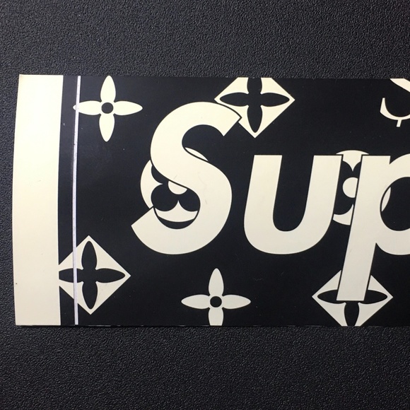 Supreme Louis Vuitton Black Box Logo Sticker RARE 2000 - Picture 2 of 4